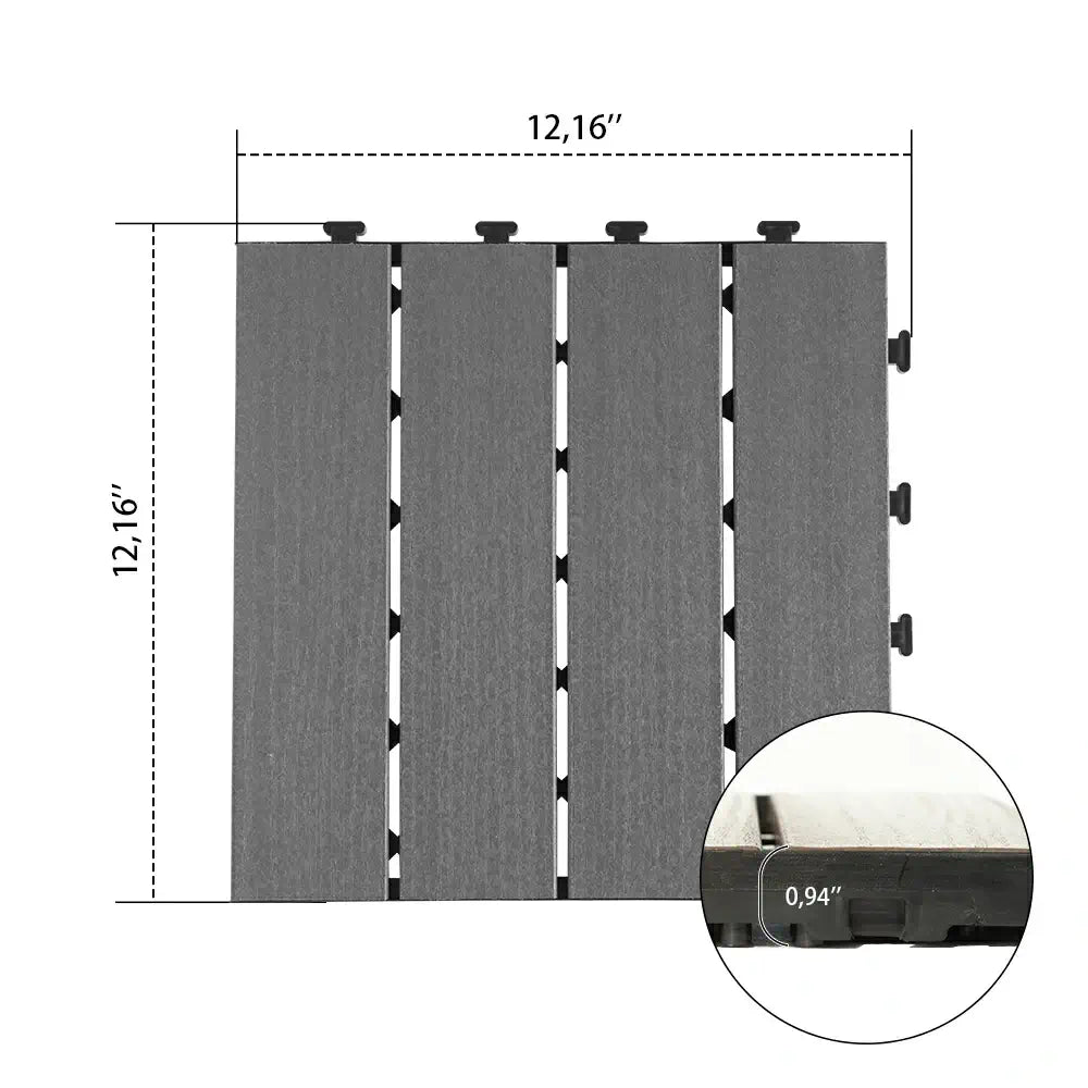HDPE Interlocking Deck Tiles