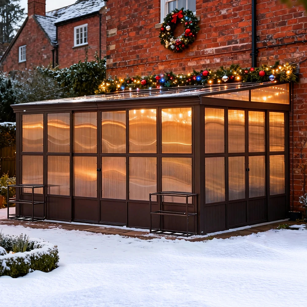 Polycarbonate Wall Mounted Sunroom