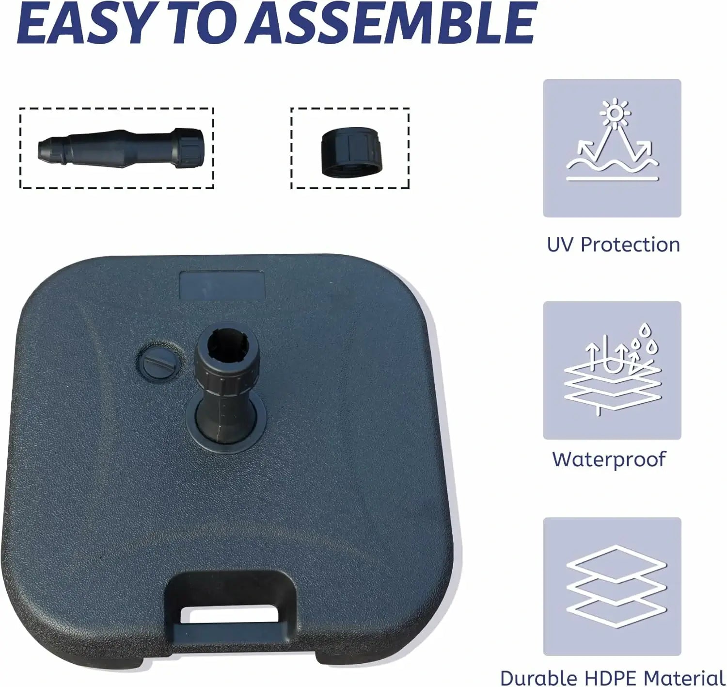 Market Umbrella Base-Square-50 LBS