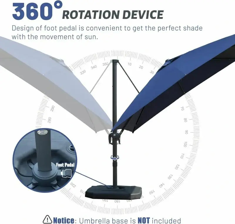 domi cantilever umbrella #size_8'x8'