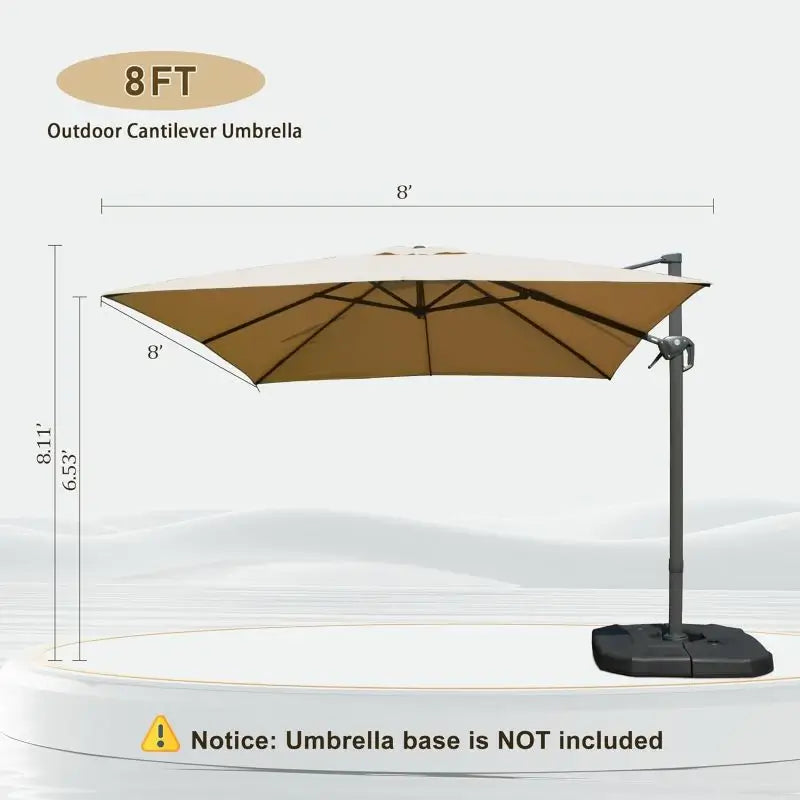 domi cantilever umbrella #size_8'x8'