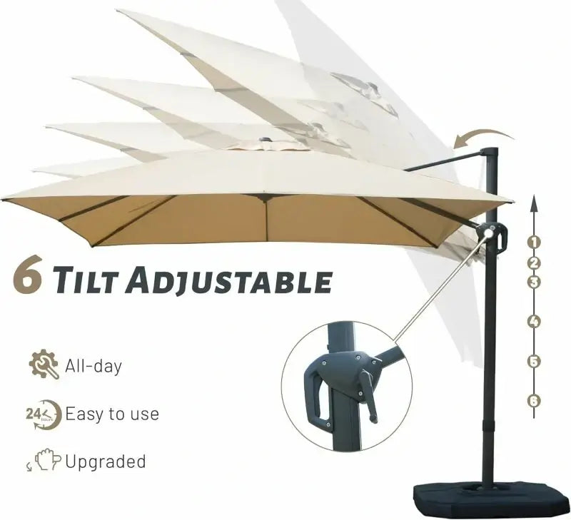 domi cantilever umbrella #size_8'x8'