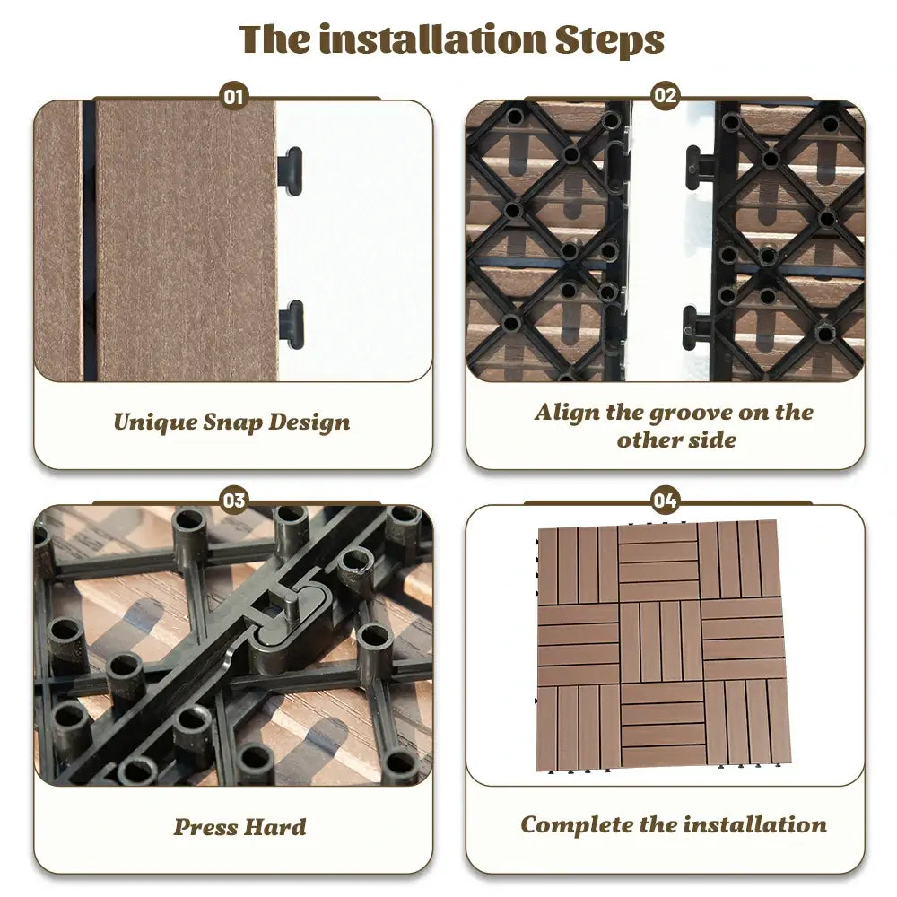 HDPE Interlocking Deck Tiles