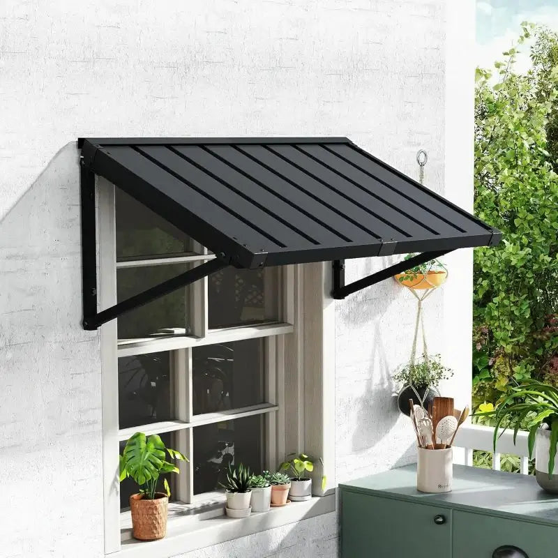 Metal Window Awnings#size_40.94" W x 24.2" D x 18.98" H