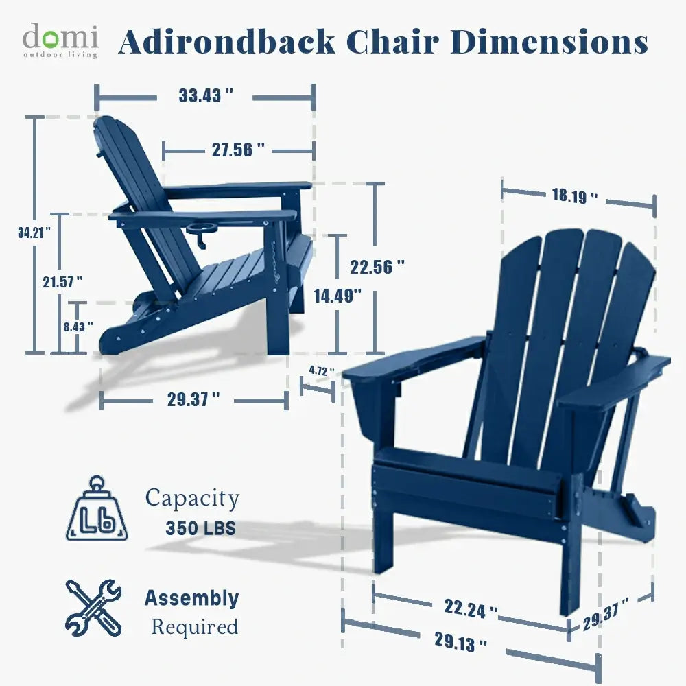 Domi Outdoor Living Adirondack Chairs#color_dark blue