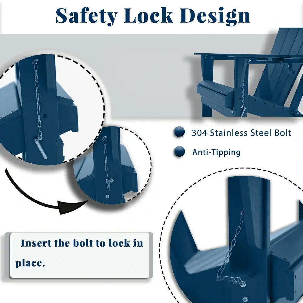 Domi Outdoor Living Adirondack Chairs#color_dark blue