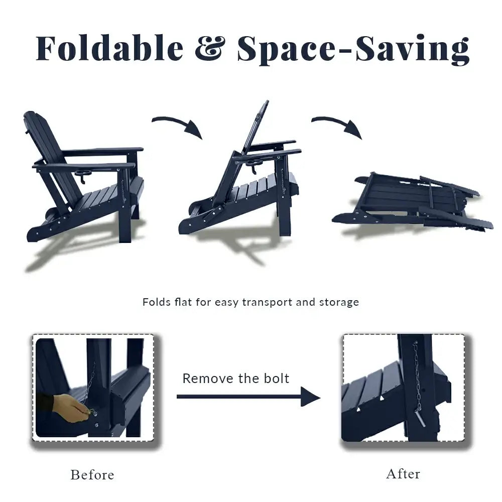 Domi Outdoor Living Adirondack Chairs#color_dark blue