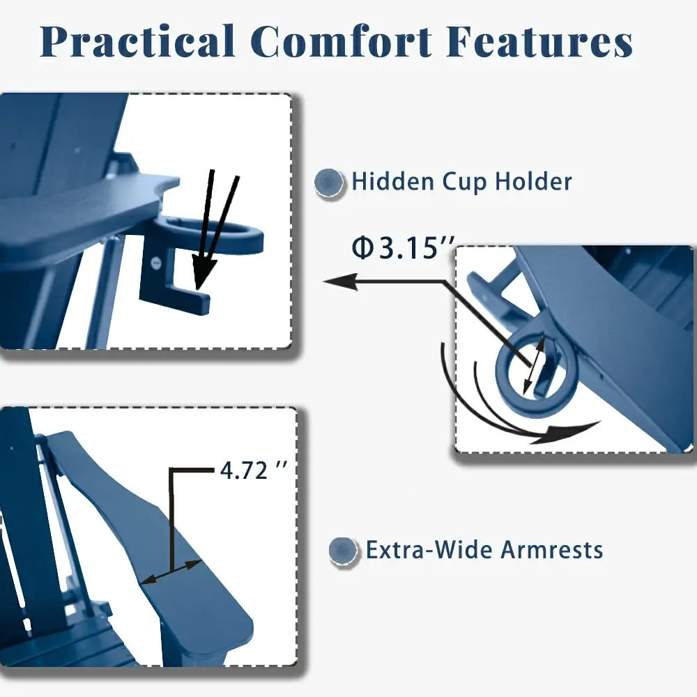 Domi Outdoor Living Adirondack Chairs#color_dark blue