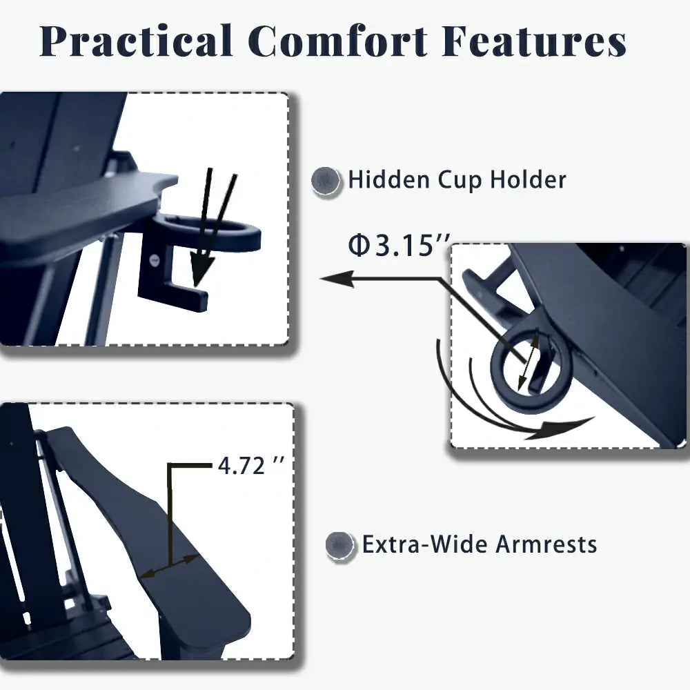 Domi Outdoor Living Adirondack Chairs#color_dark blue