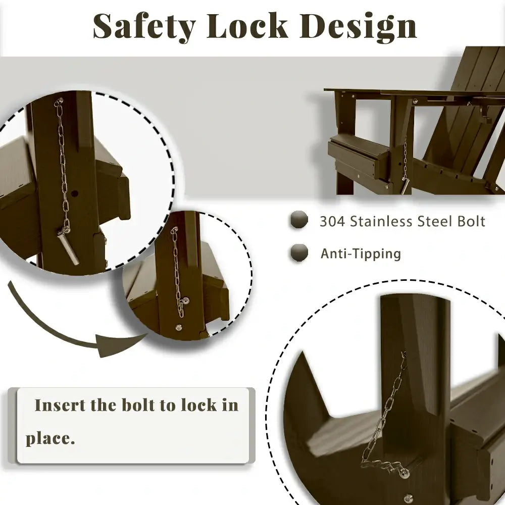 Domi Outdoor Living Adirondack Chairs#color_brown