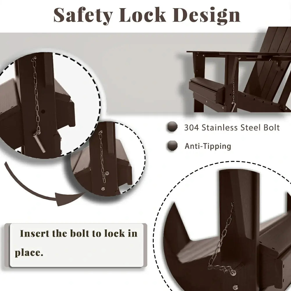 Domi Outdoor Living Adirondack Chairs#color_brown