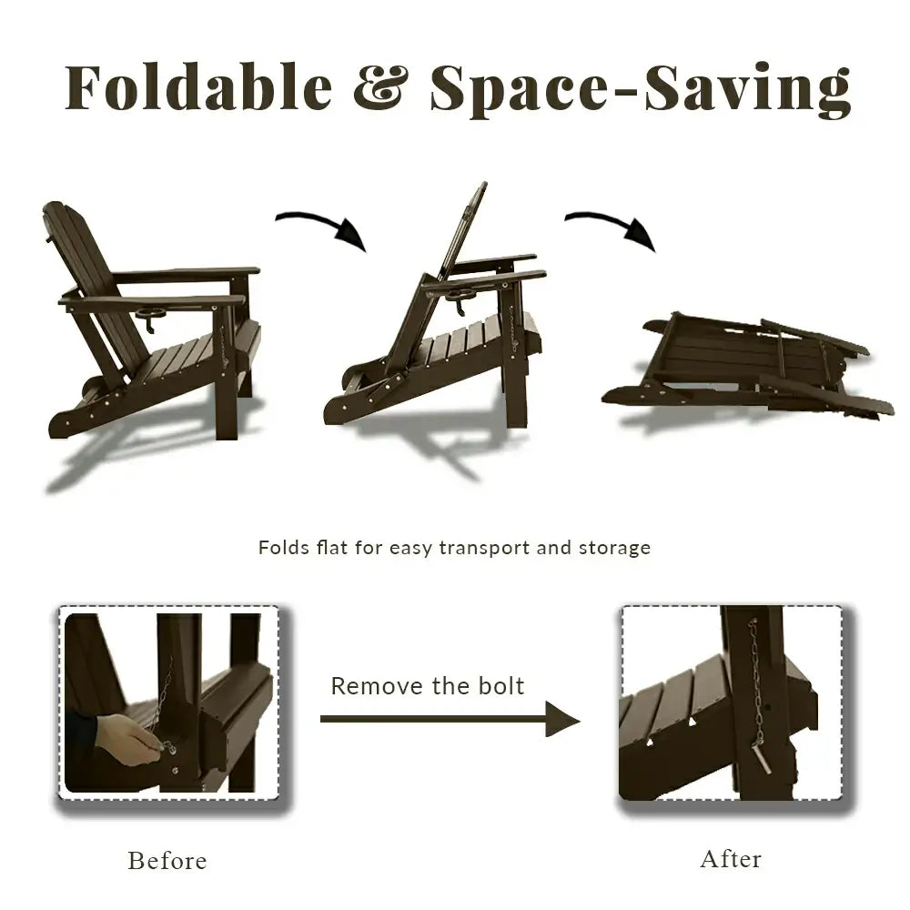 Domi Outdoor Living Adirondack Chairs#color_brown