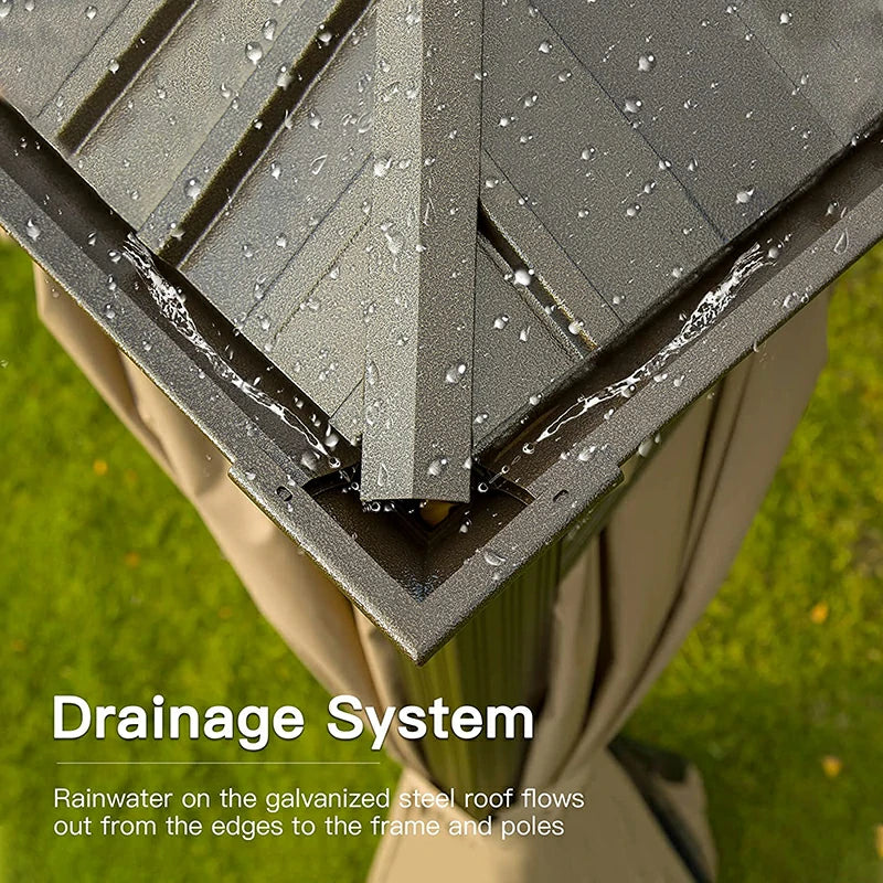 Domi Outdoor Living Hardtop Gazebo#size_10'x14'