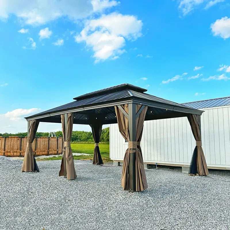 Domi Outdoor Living Hardtop Gazebo#size_12'x20'