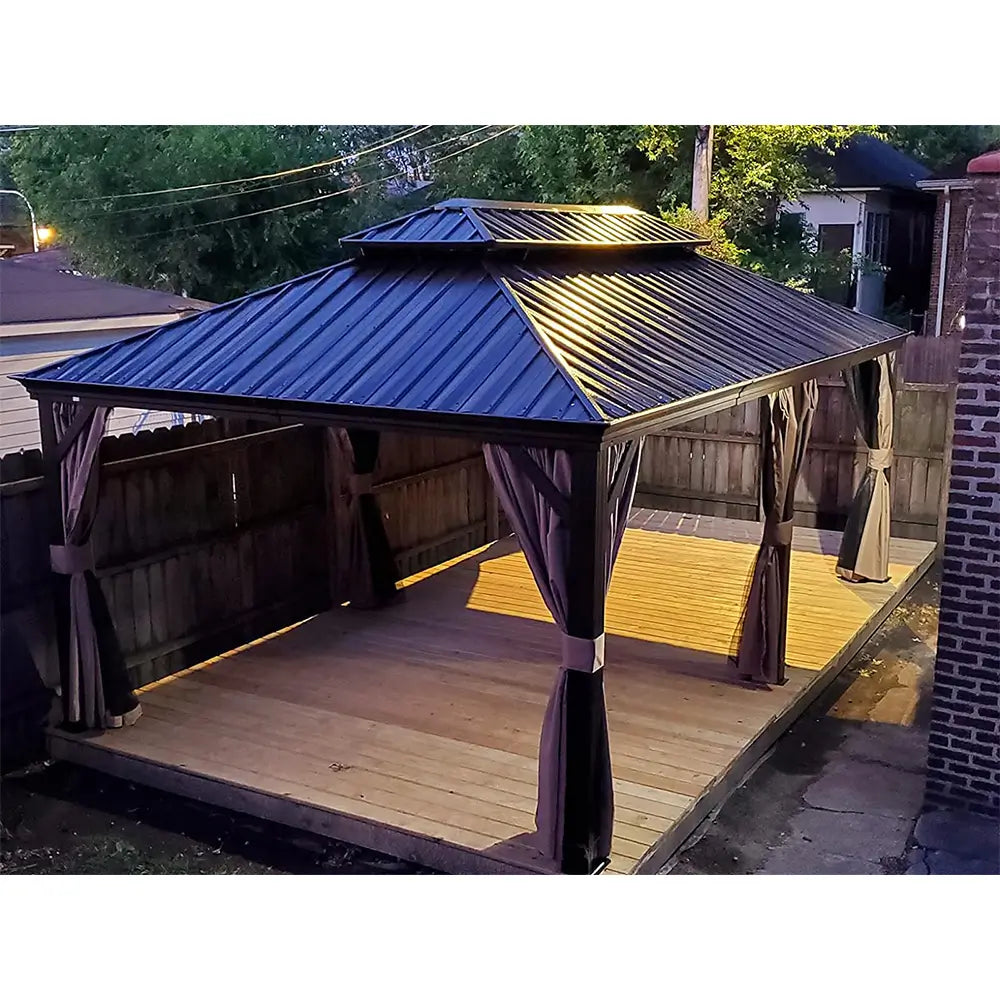 Domi Outdoor Living Hardtop Gazebo#size_12'x20'