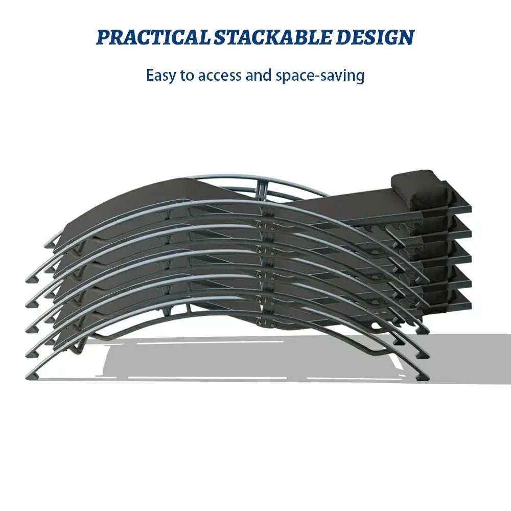 Domi Outdoor Living Lounge Chair#color_dark gray