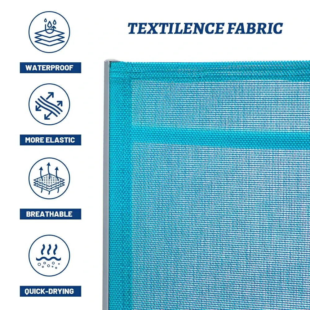 Domi Outdoor Living Lounge Chair#color_turquoise blue