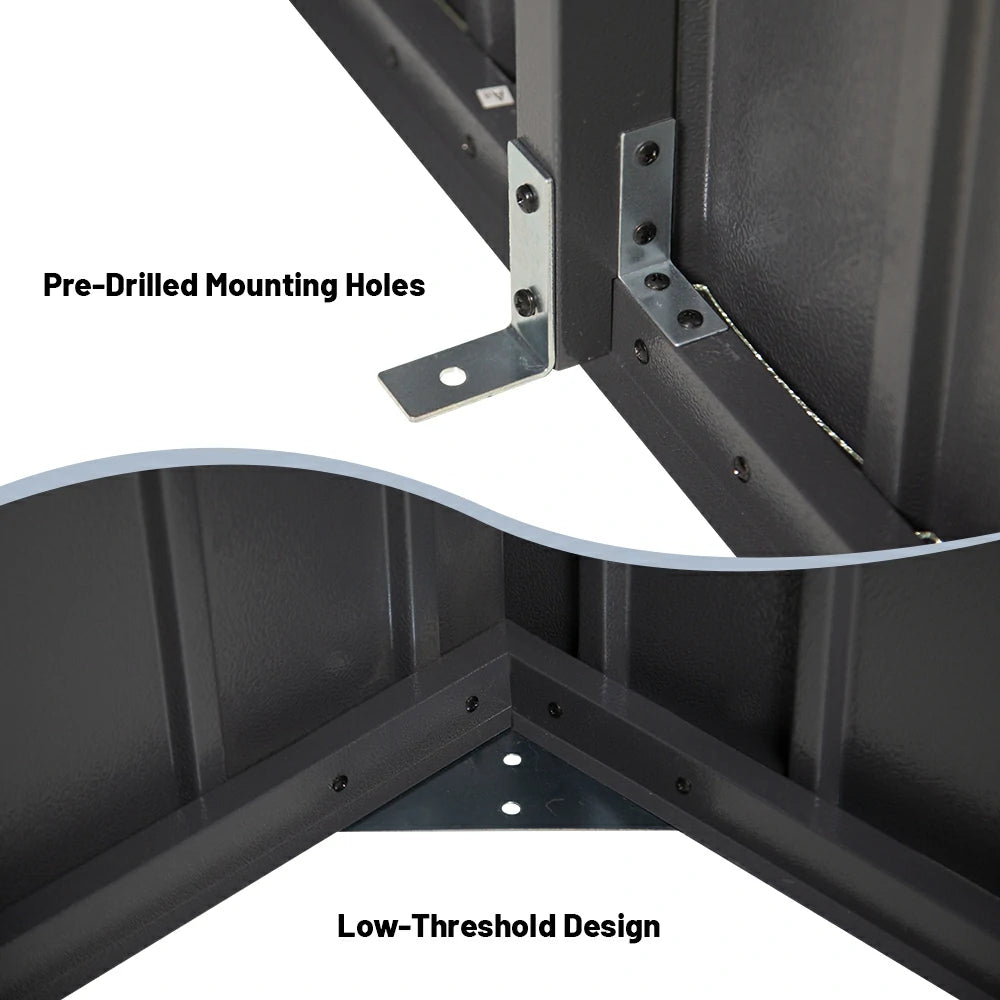 Domi Outdoor Living metal garage storage shed#size_12'x15'