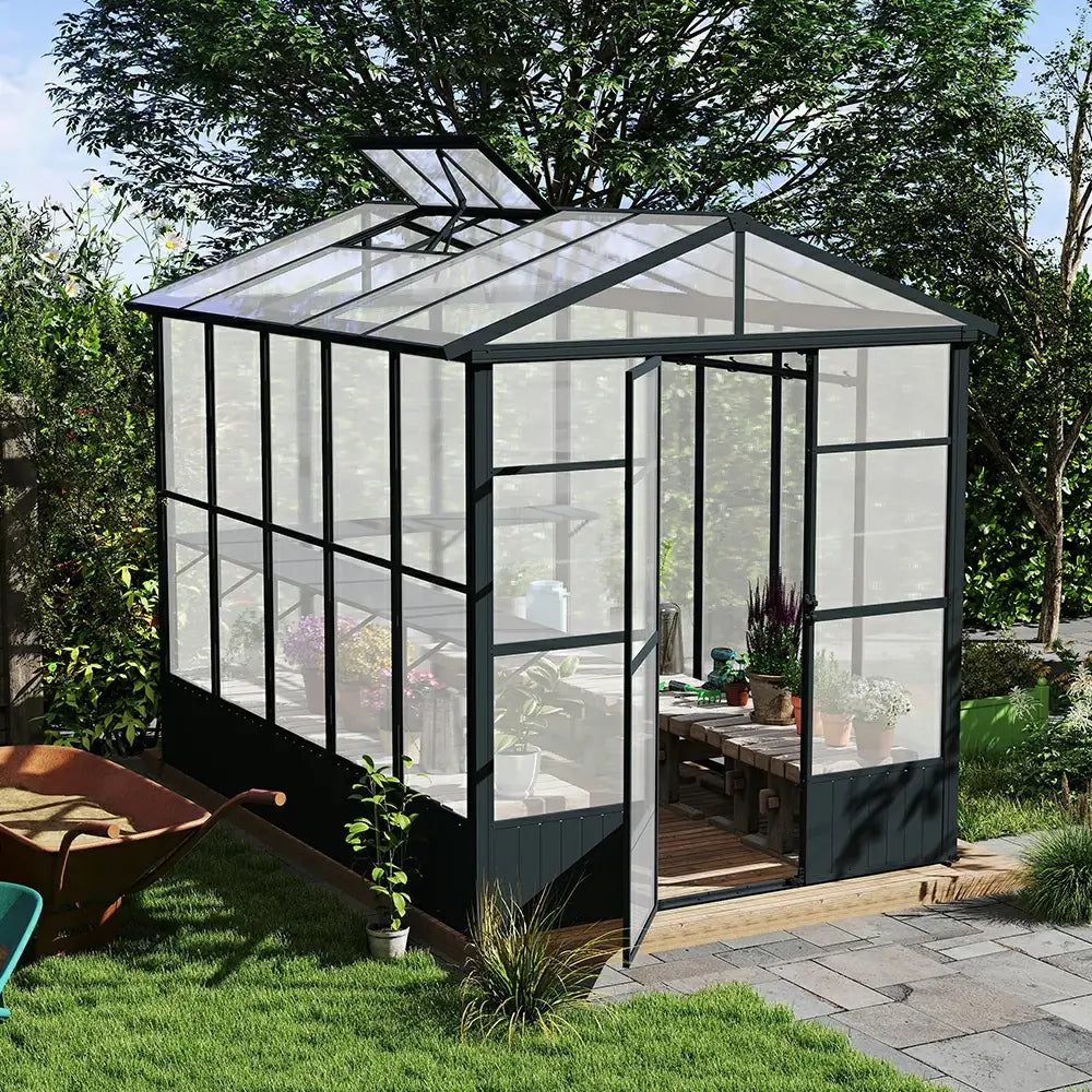 Domi Outdor Living Polycarbonate Greenhouse#size_8x10FT