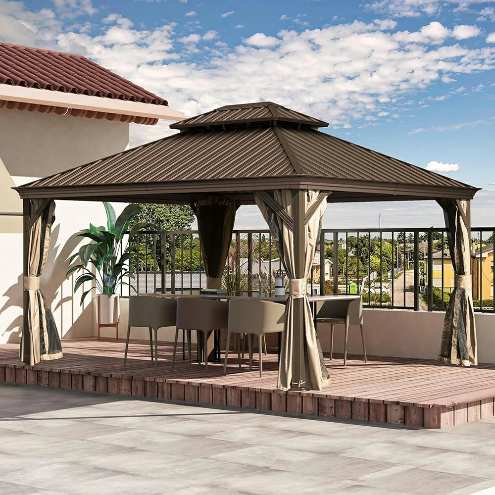 Domi outdoor living Hardtop gazebo#size_10'x12'
