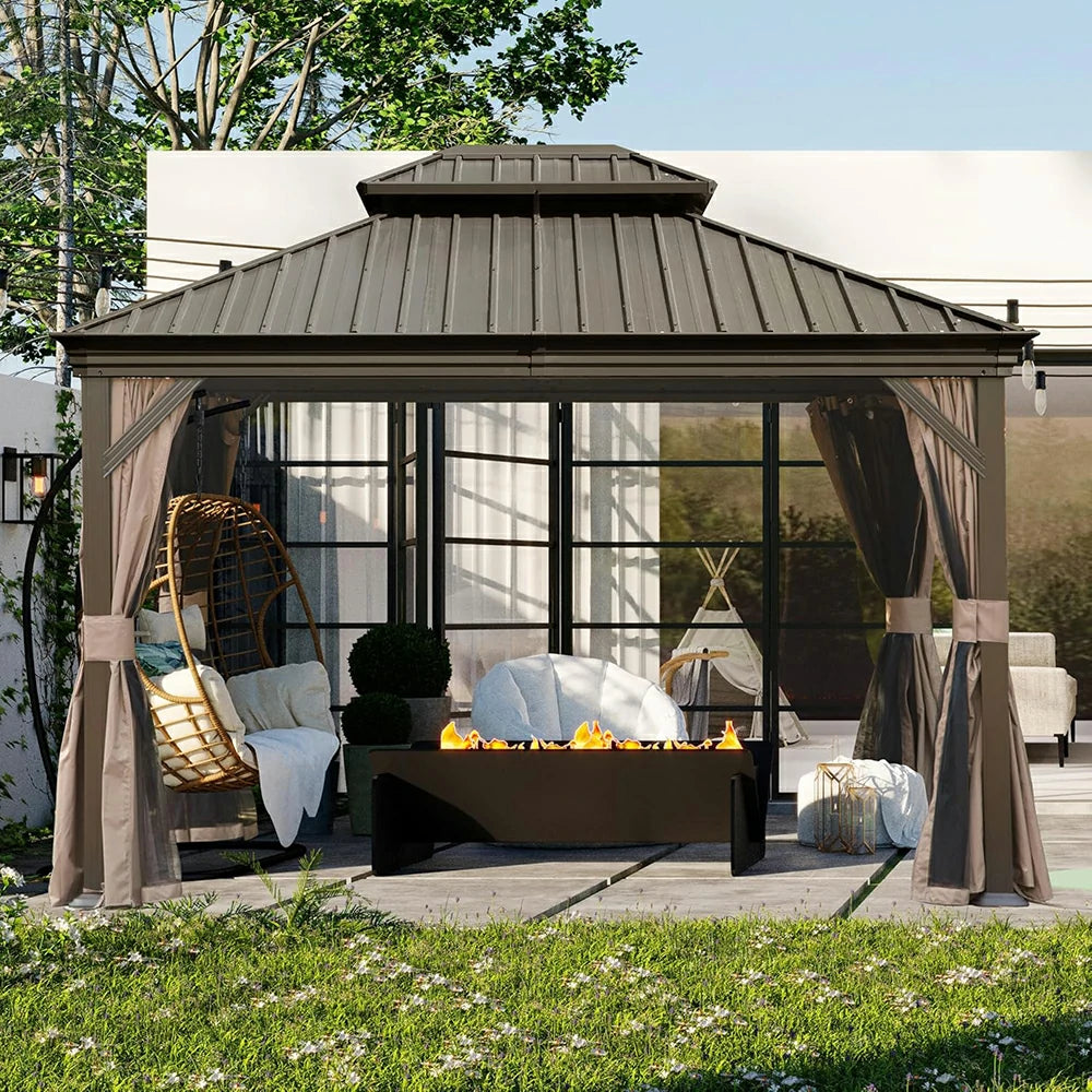 Domi outdoor living Hardtop gazebo#size_10'x12'
