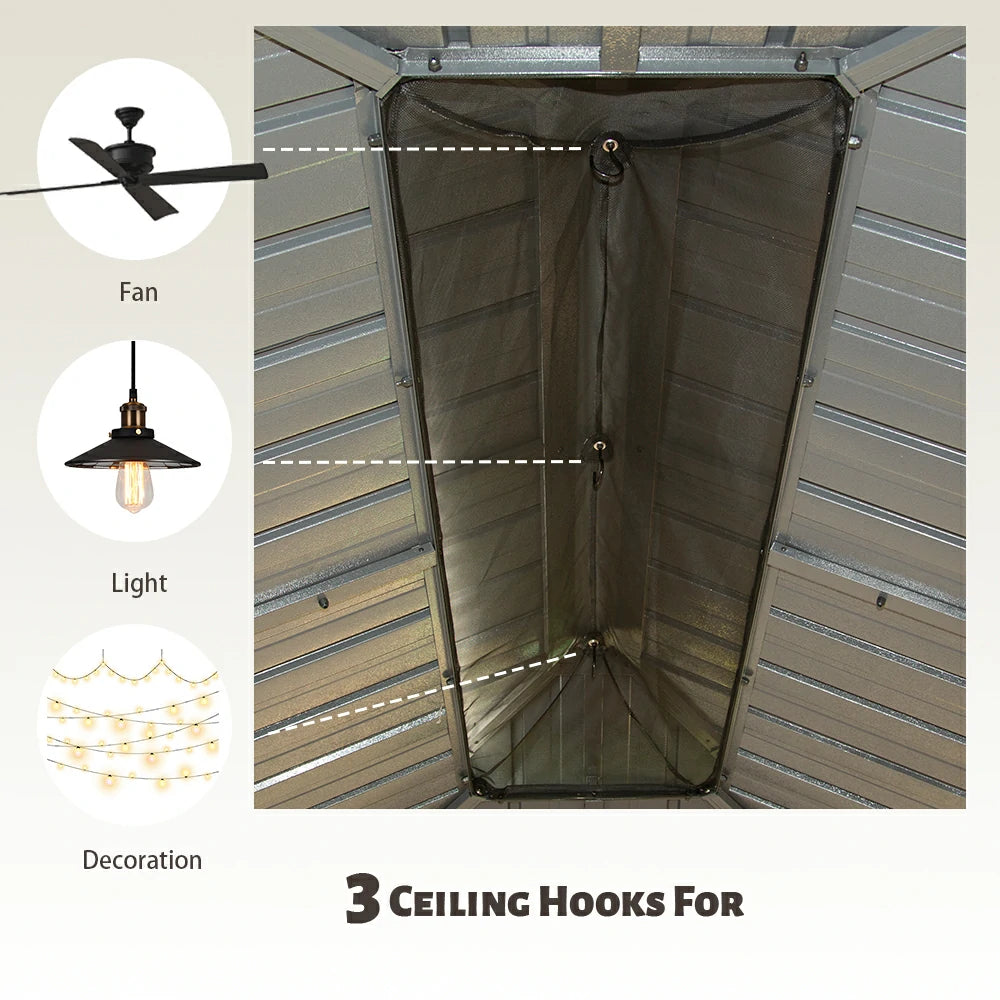 Domi outdoor living Hardtop gazebo#size_10'x14'