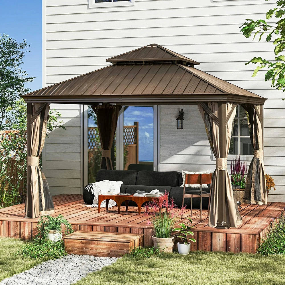 Domi outdoor living Hardtop gazebo#size_12'x12'