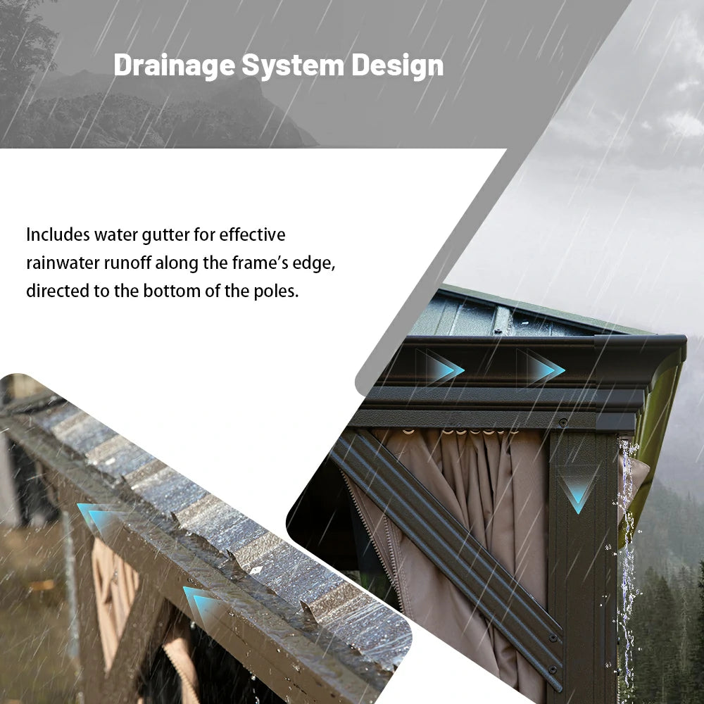 Domi outdoor living Hardtop gazebo#size_12'x12'