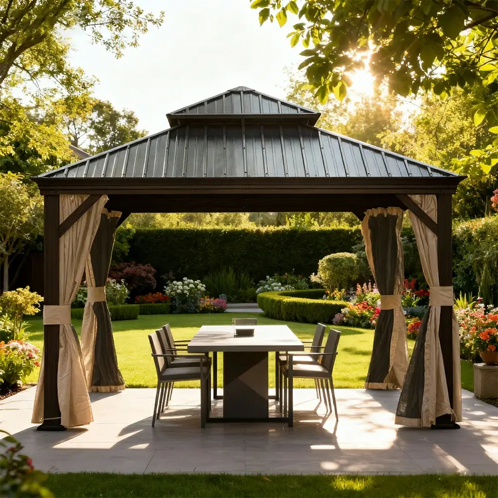 Domi outdoor living Hardtop gazebo#size_13'x13'