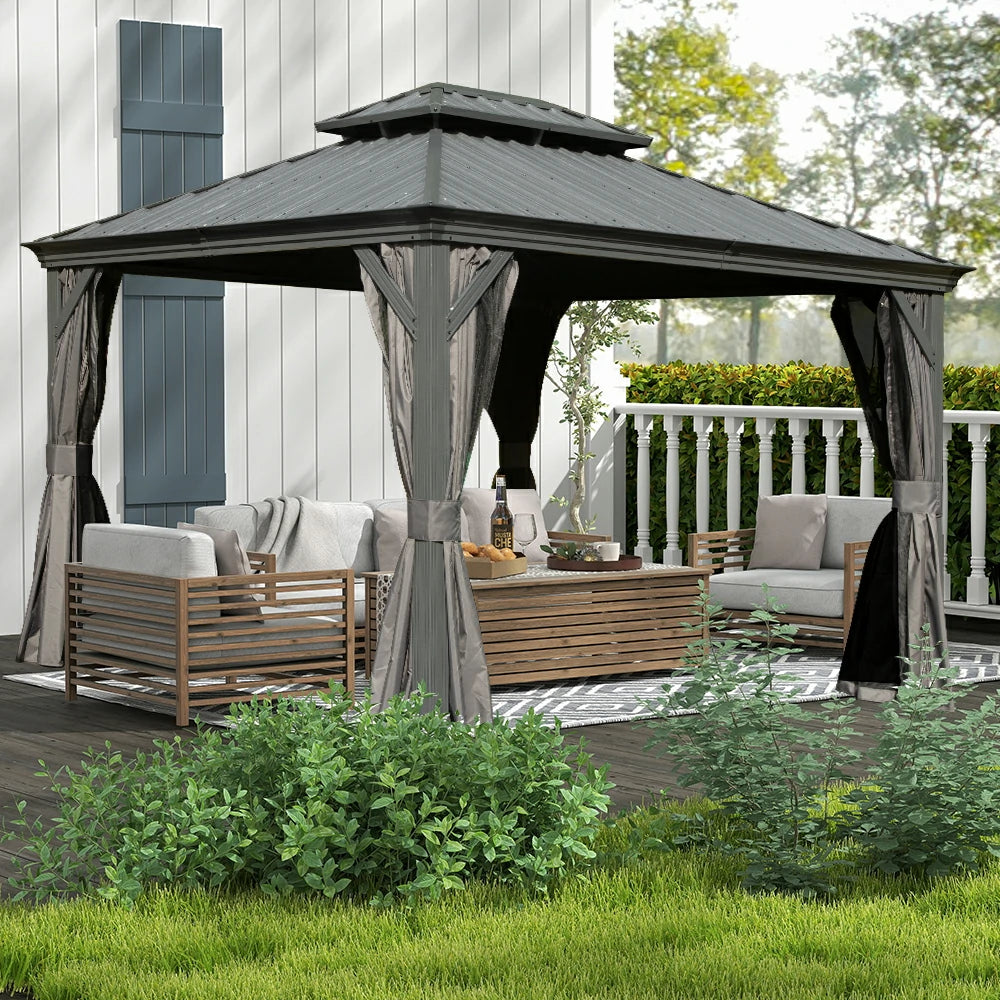 Domi outdoor living Hardtop gazebo#size_10'x12'