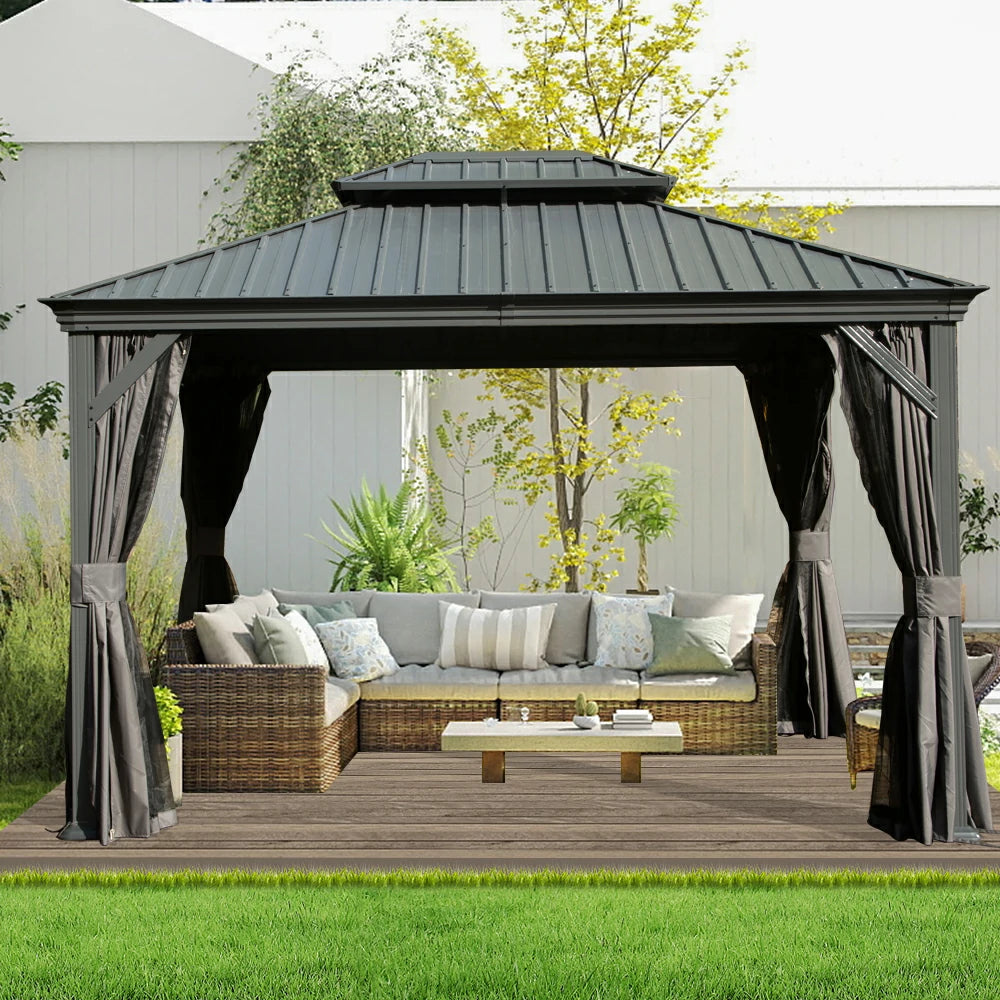 Domi outdoor living Hardtop gazebo#size_10'x12'