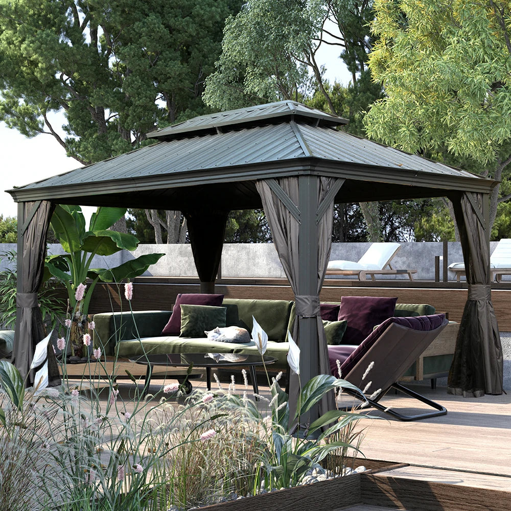 Domi outdoor living Hardtop gazebo#size_10'x14'