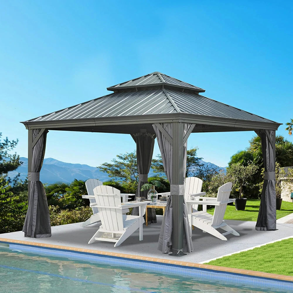Domi outdoor living Hardtop gazebo#size_12'x12'