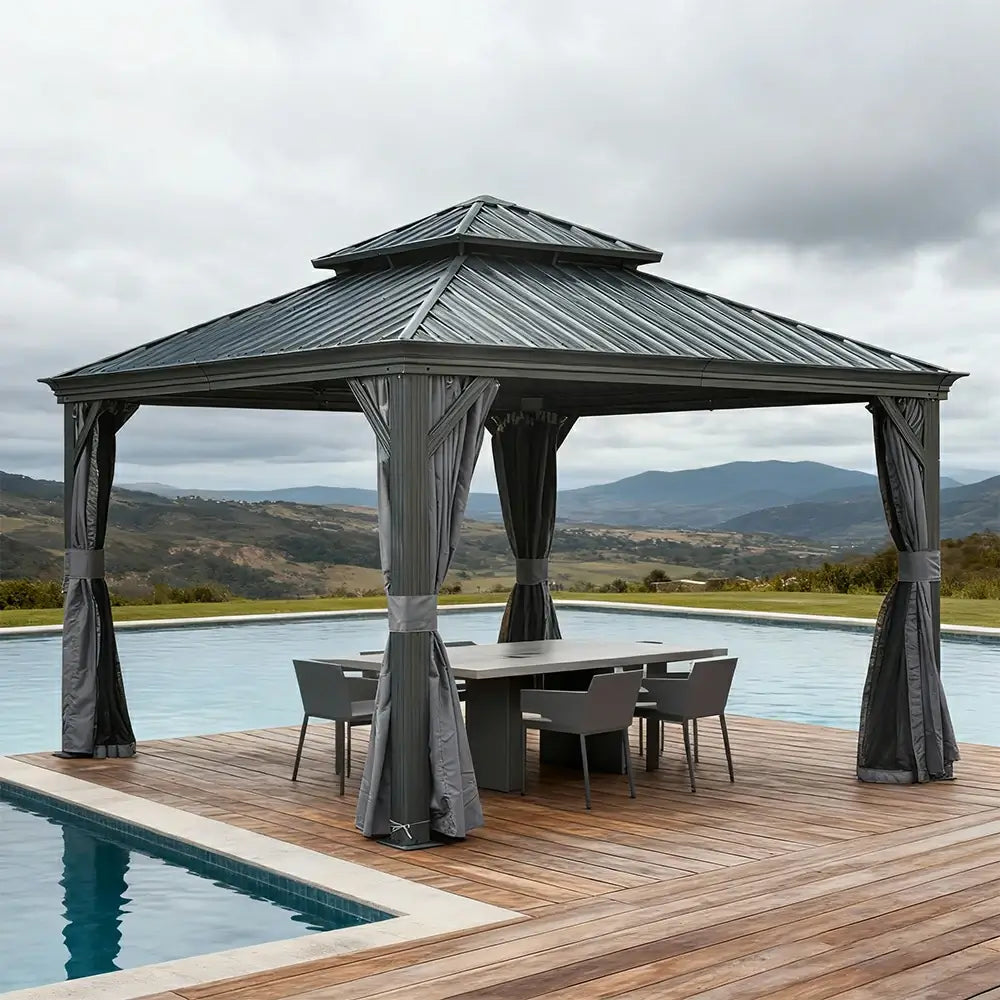 Domi outdoor living Hardtop gazebo#size_13'x13'