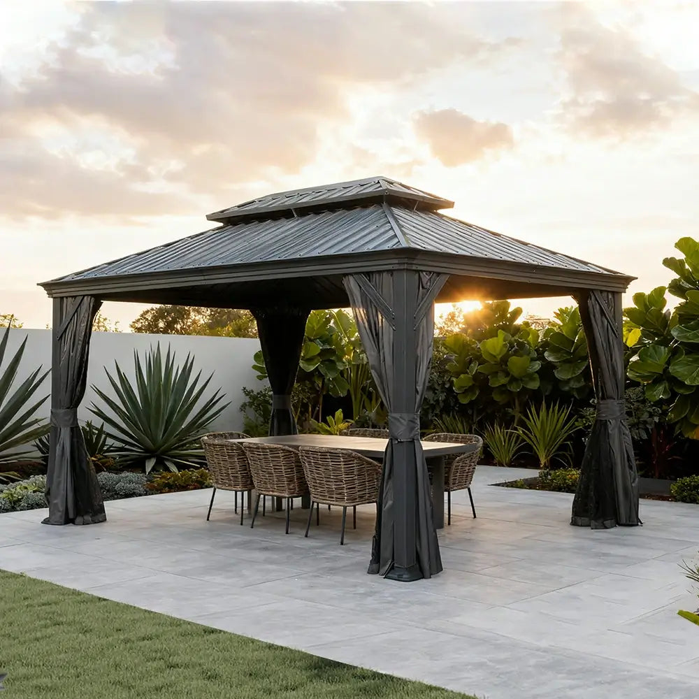 Domi outdoor living Hardtop gazebo#size_13'x15'