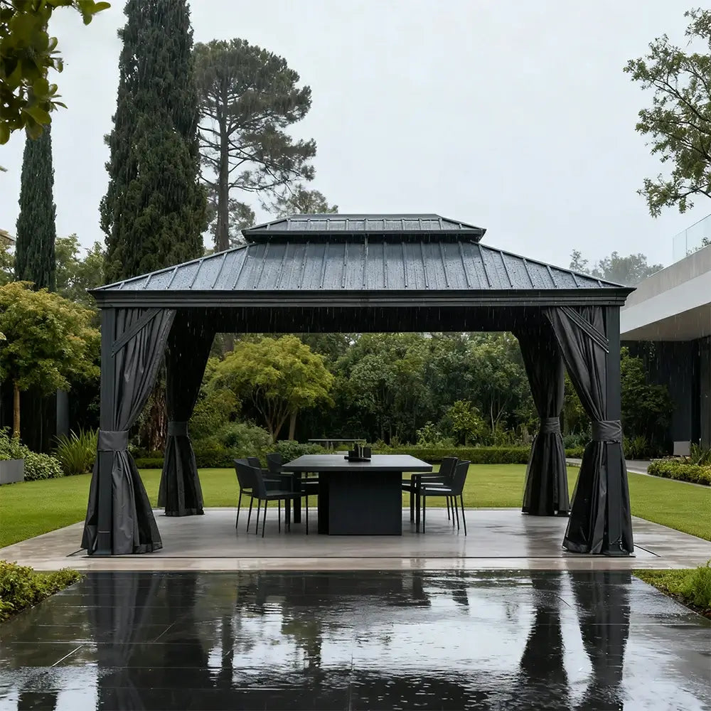 Domi outdoor living Hardtop gazebo#size_13'x15'