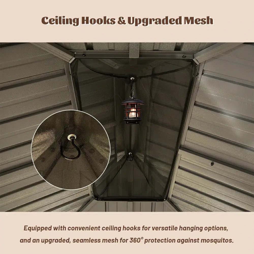 Domi outdoor living Hardtop gazebo#size_13'x15'