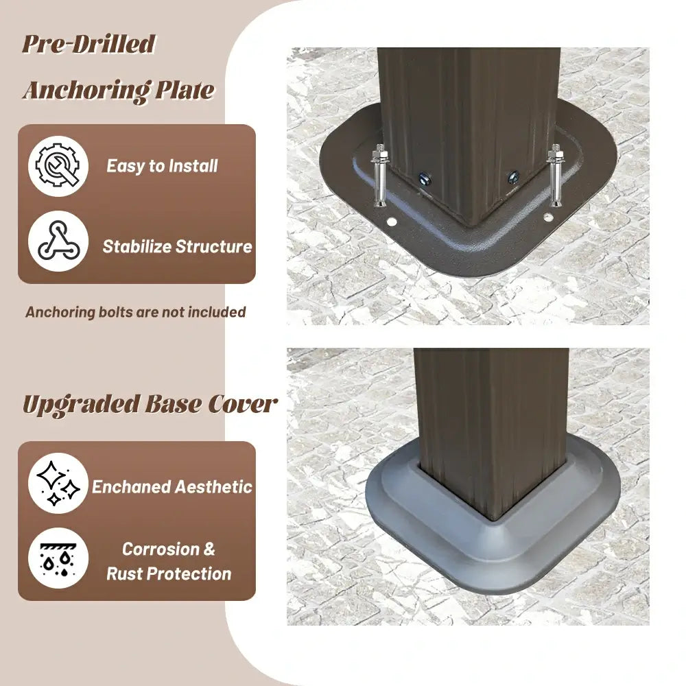 Domi outdoor living Hardtop gazebo#size_13'x15'