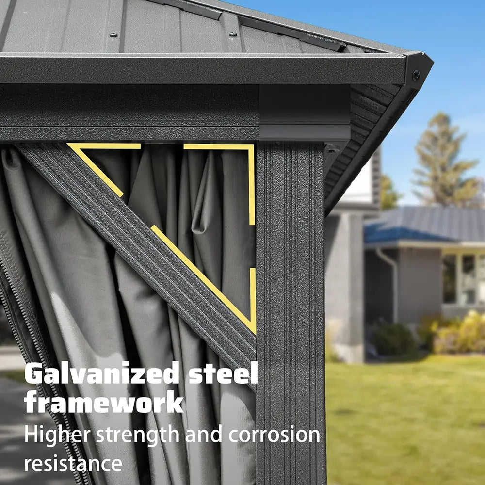 Domi outdoor living Hardtop gazebo#size_12'x12'