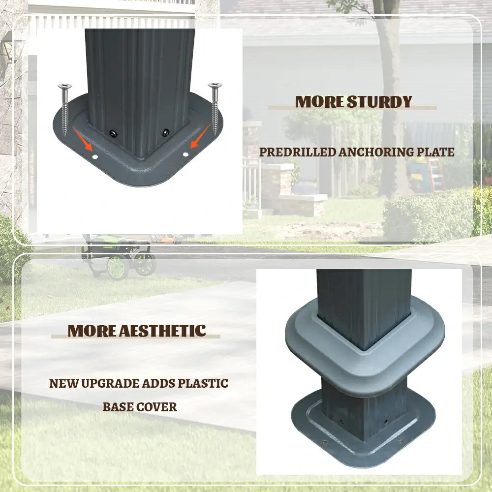 Domi Outdoor Living Hardtop Gazebo Resin Roof#size_14'x22'