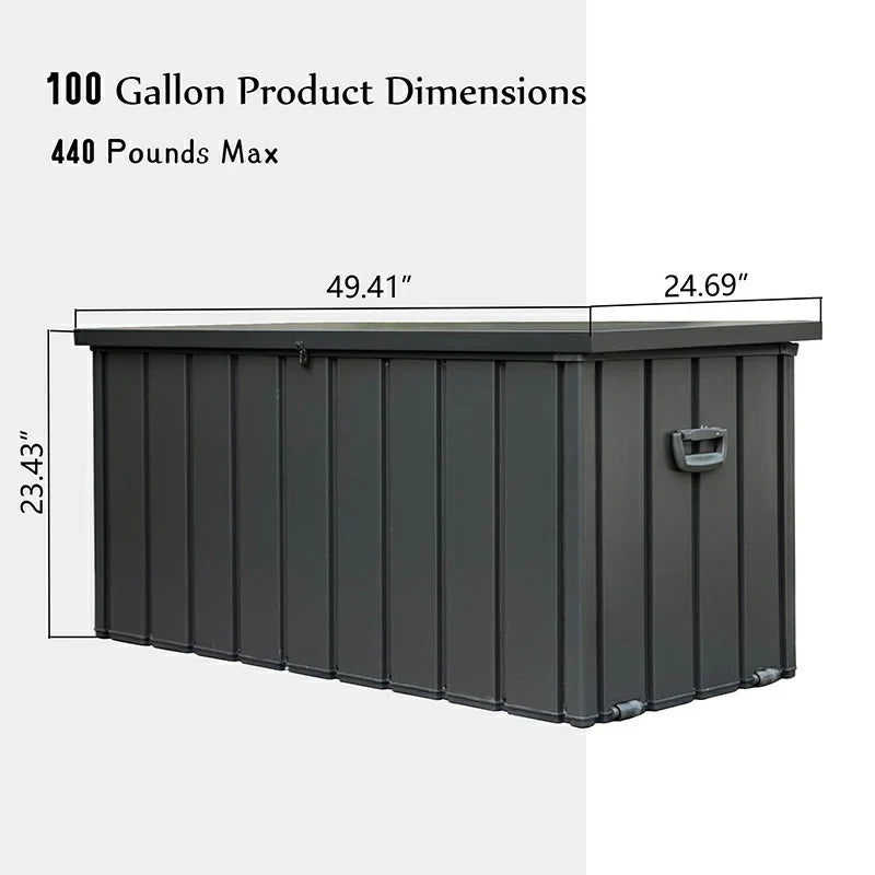 Domi Outdoor Living deck box#capacity_100 gallons W/Storage Bag