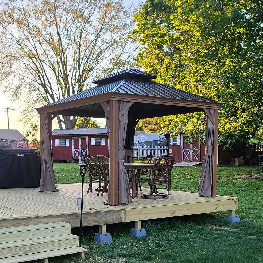 Domi Outdoor Living Hardtop Gazebo#size_10'x12'