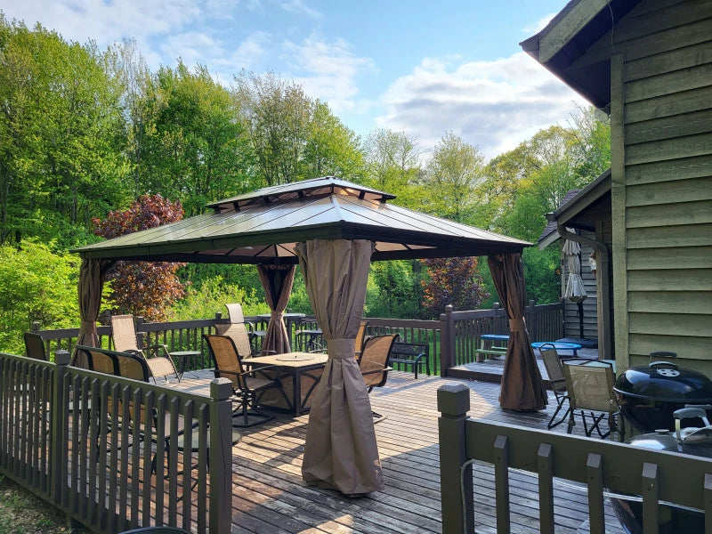 Domi outdoor living hardtop gazebo#size_12'x16'
