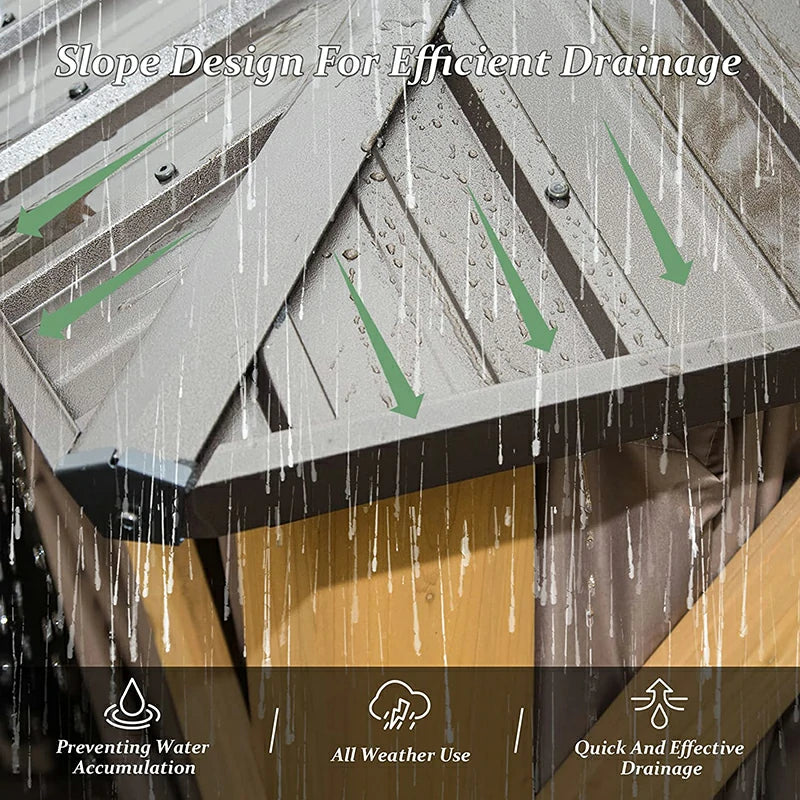 Domi Outdoor Living wood gazebo#size_12' x 20'
