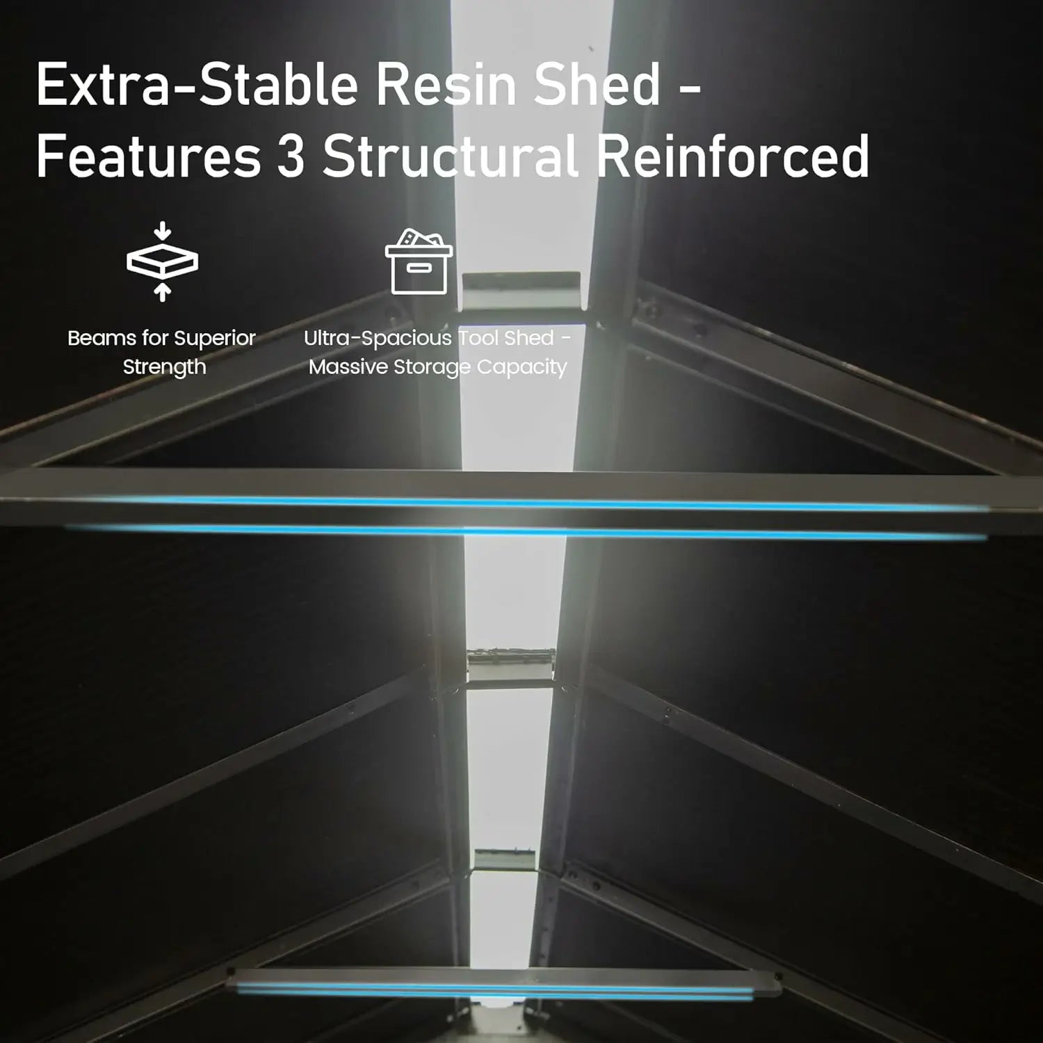 Domi Outdoor Living resin storage shed#size_6x4 FT