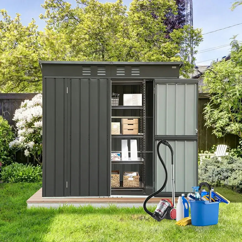 Domi Outdoor Living storage shed sloping roof#size_5'x3'