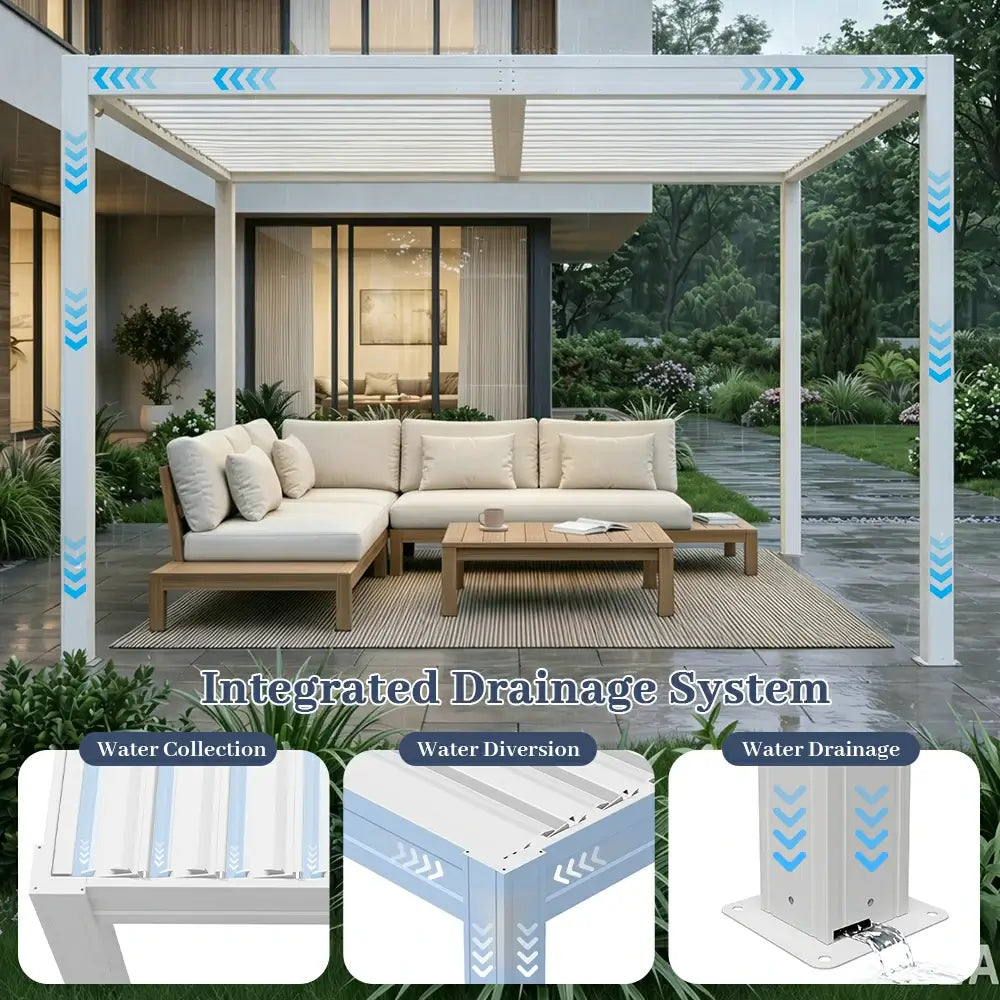 domi louvered pergola#size_10'x16'