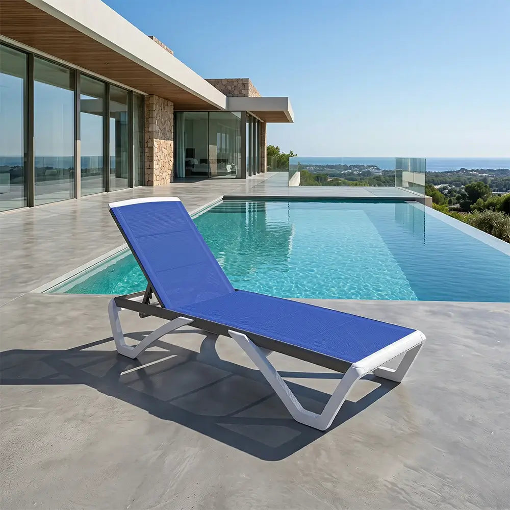 Armless Outdoor Chaise Lounge