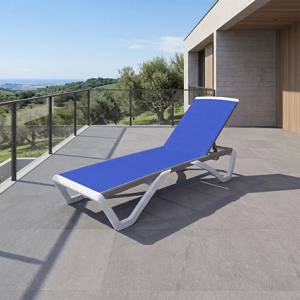 Armless Outdoor Chaise Lounge