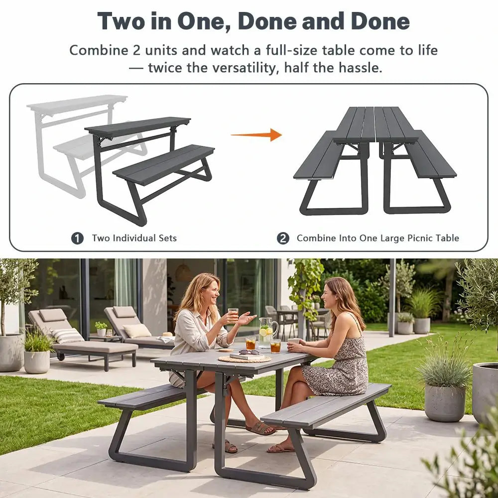 domi convertible bench table#Color_gray